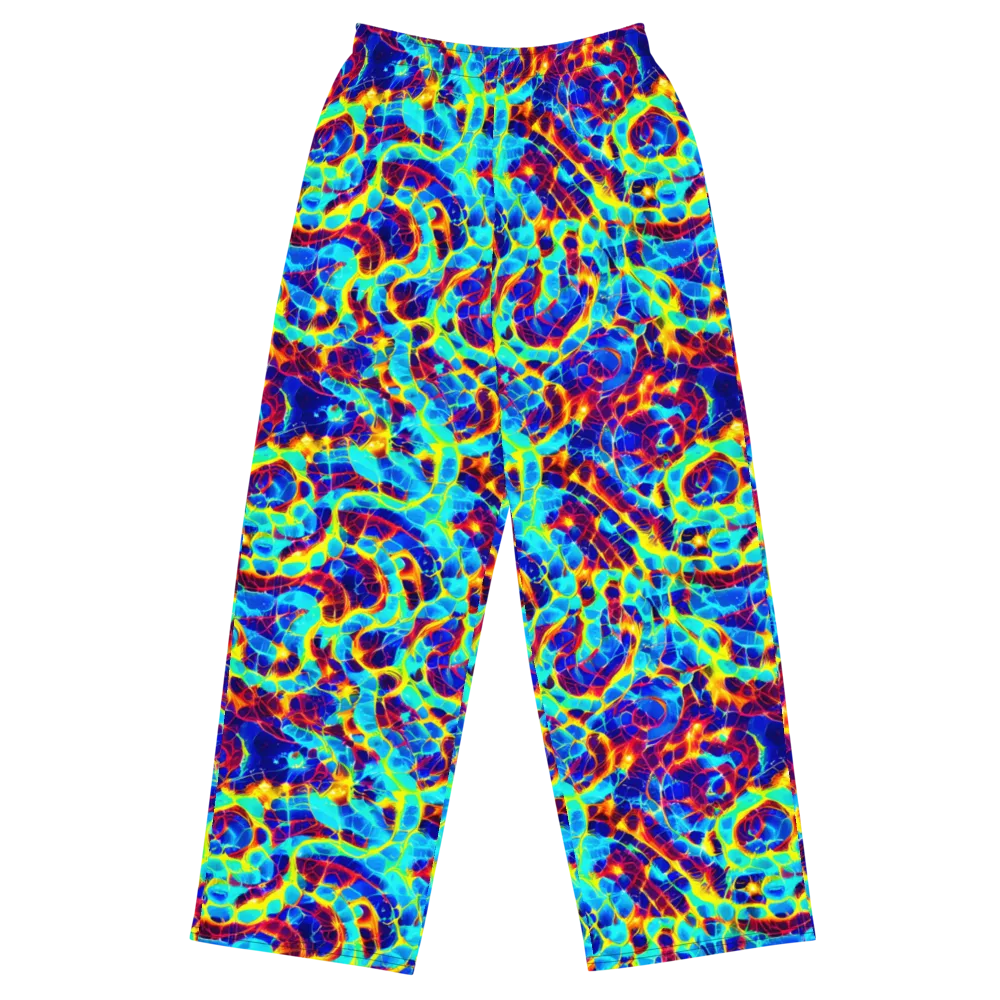 Cobalt Plasma on Wide-Leg Pants — Front