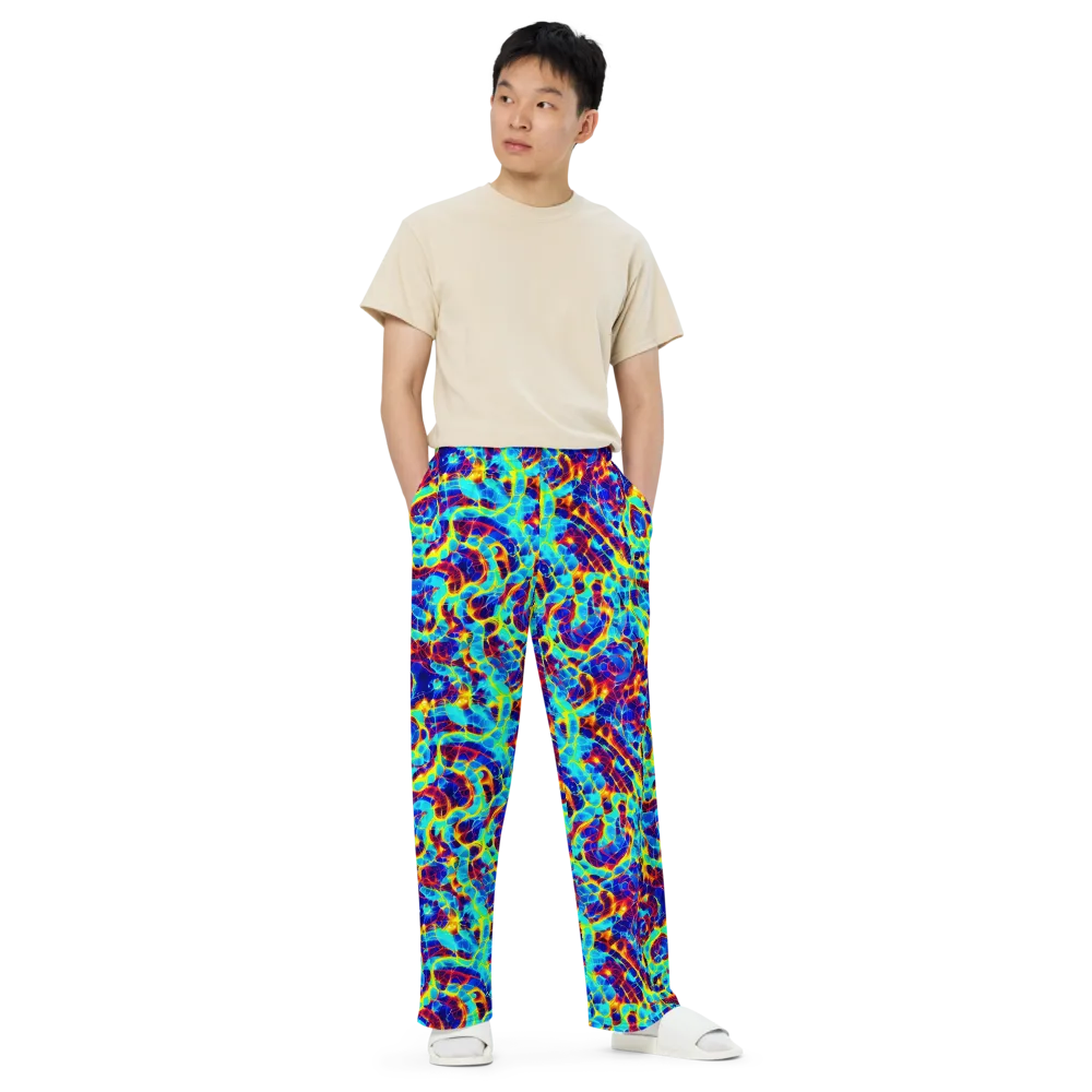 Cobalt Plasma on Wide-Leg Pants — Front