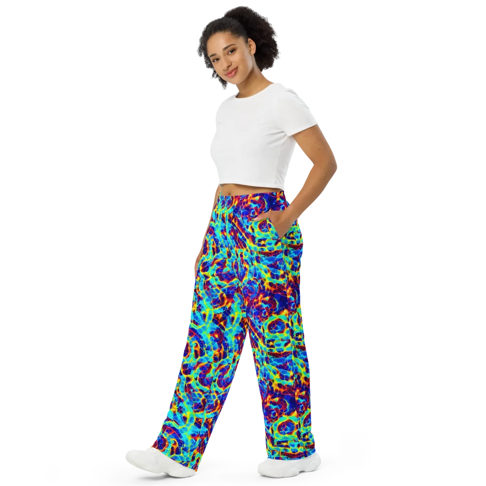 Cobalt Plasma on Wide-Leg Pants — Left Front