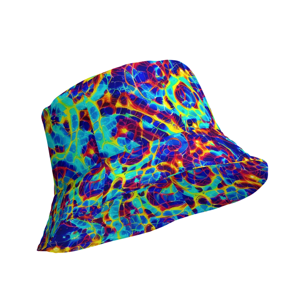 Cobalt Plasma on Reversible Bucket Hat — Product details Outside