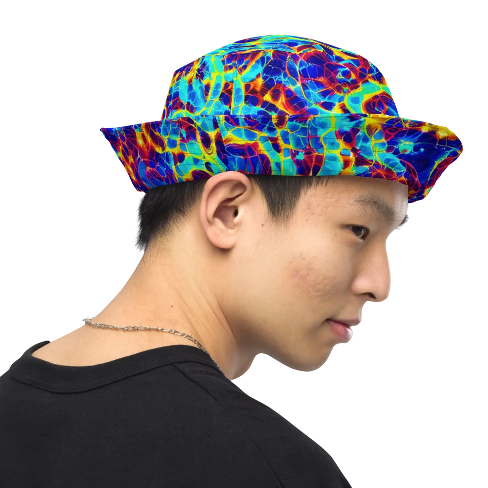 Cobalt Plasma on Reversible Bucket Hat — Right Outside