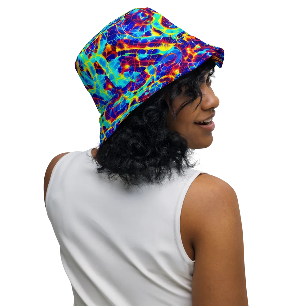 Cobalt Plasma on Reversible Bucket Hat — Right Outside