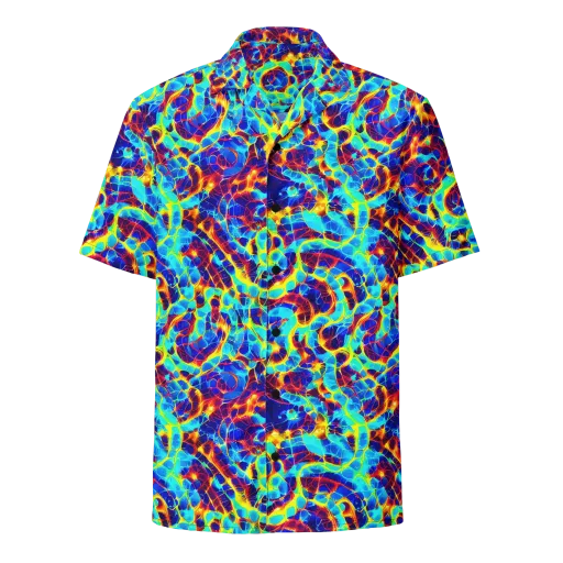 Cobalt Plasma on a Button Shirt