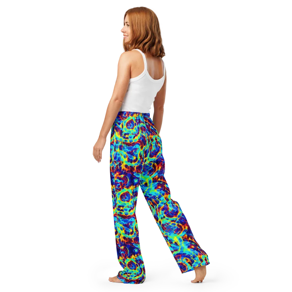 Cobalt Plasma on Women's Pajama Pants — Back