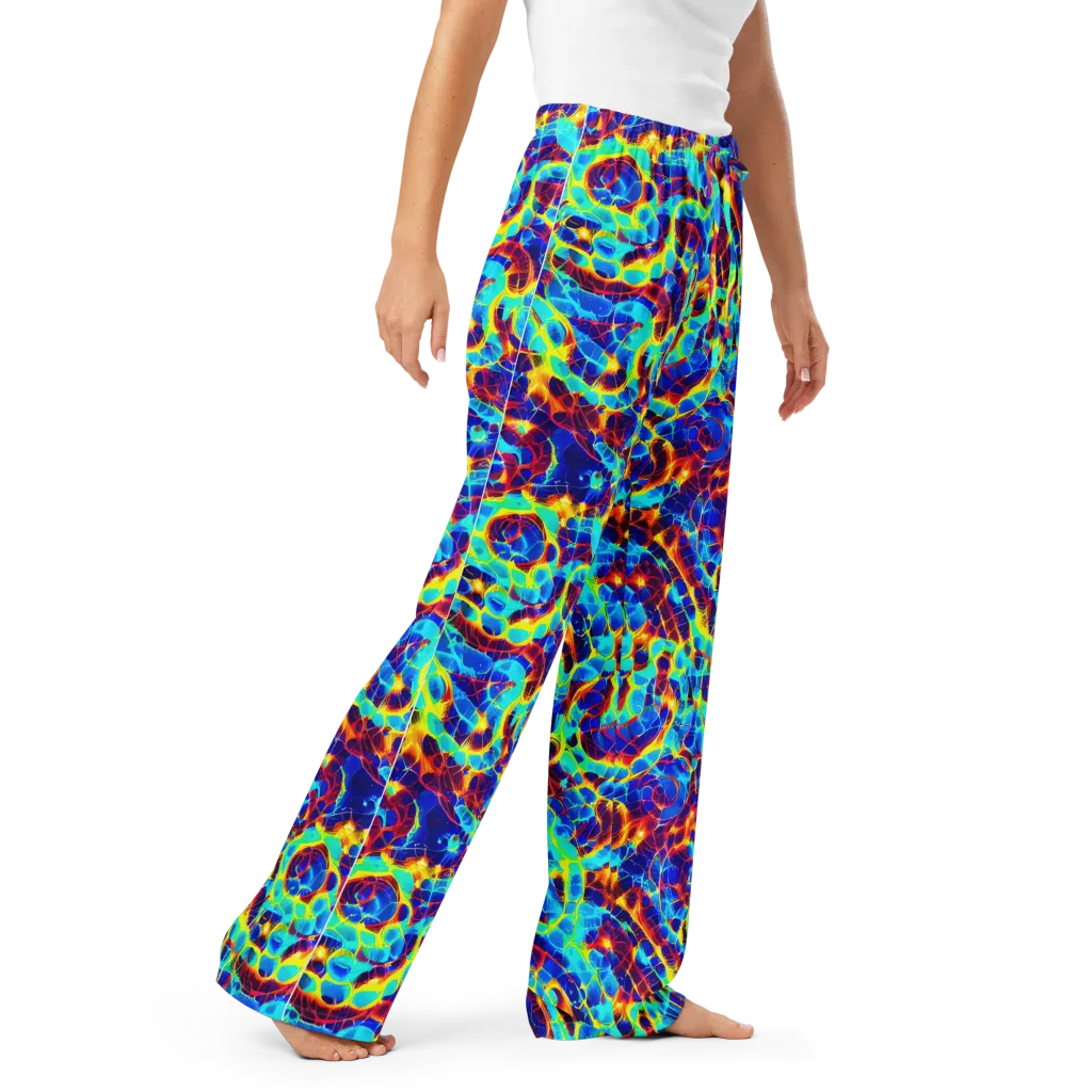 Cobalt Plasma on Women's Pajama Pants — Right Front