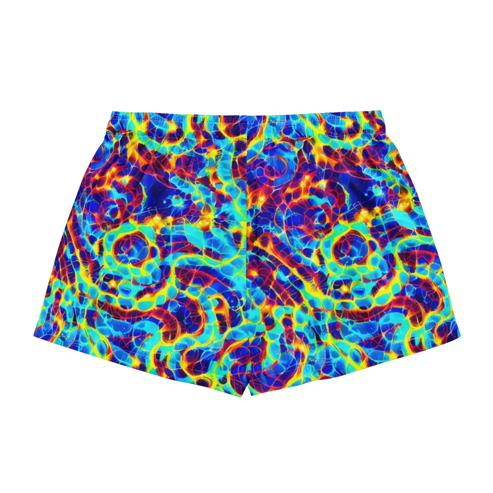 Cobalt Plasma on Women's Pajama Shorts — Back