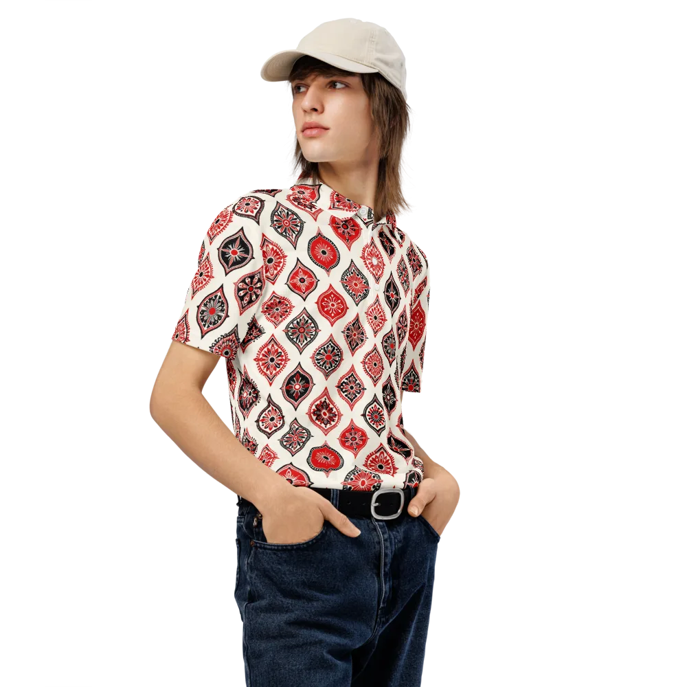 Ruby Caravan on Men's Slim Fit Polo Shirt — Right Front