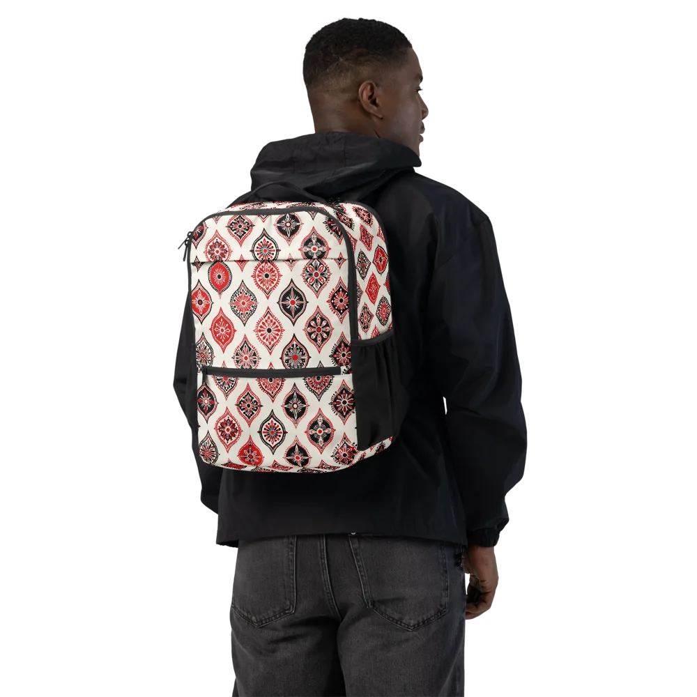 Ruby Caravan on Utility Backpack — Back