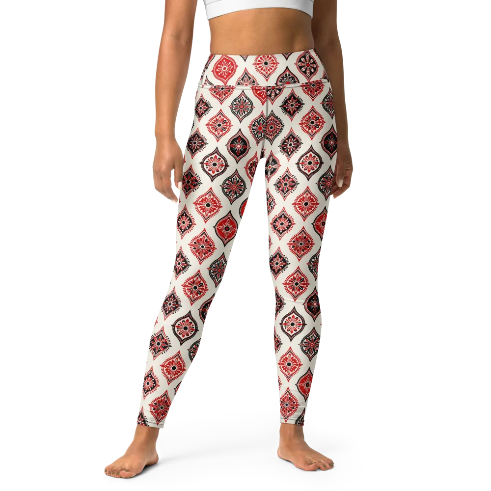 Ruby Caravan on Yoga Leggings — Front