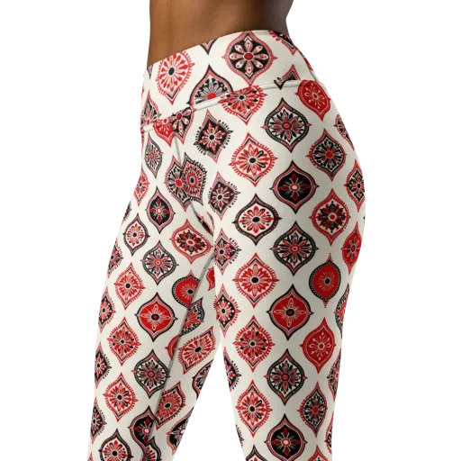 Ruby Caravan on a Yoga Leggings