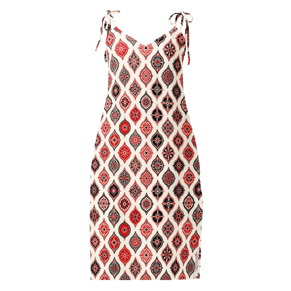 Ruby Caravan on Slip Dress — Front