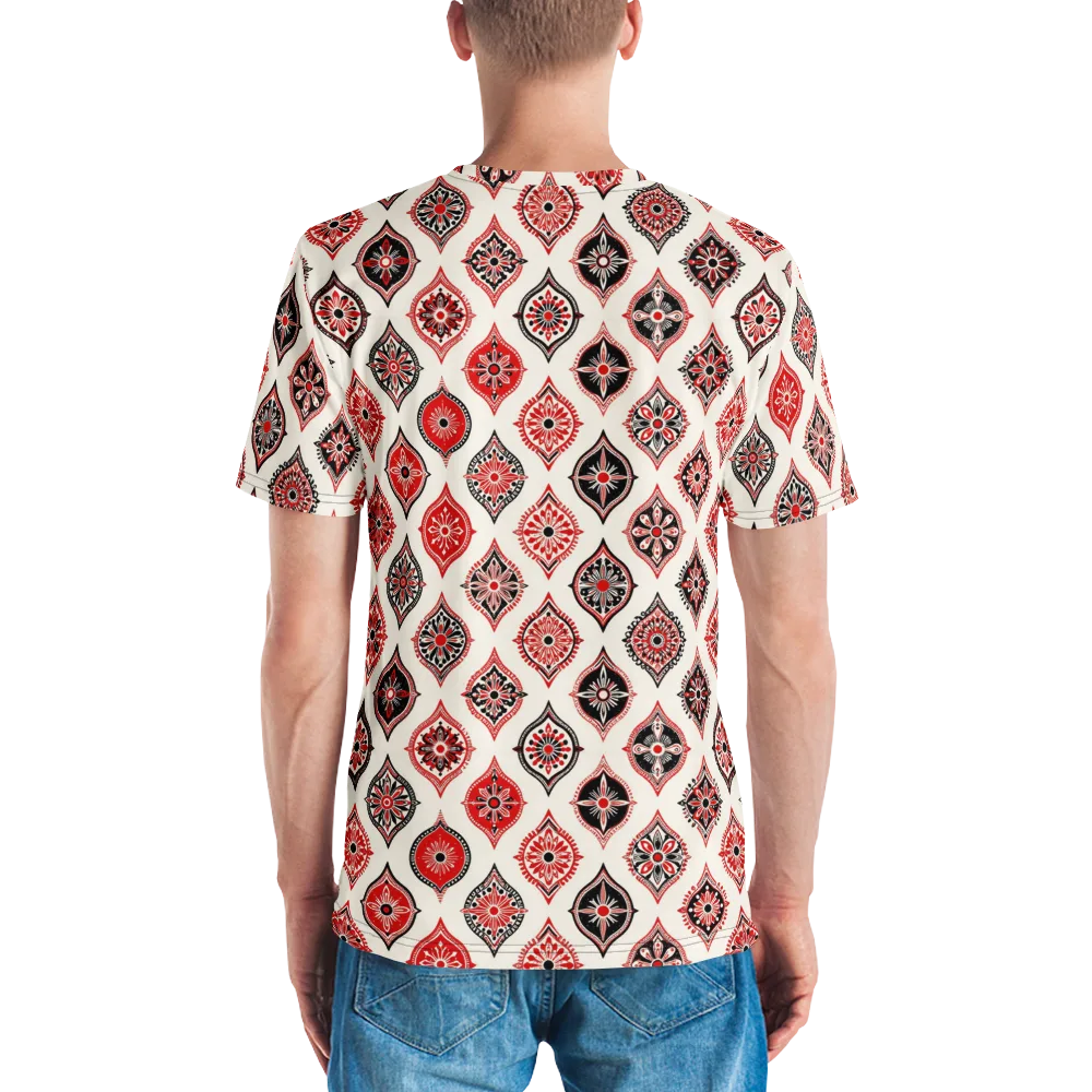 Ruby Caravan on Men's Crew Neck T-Shirt — Back