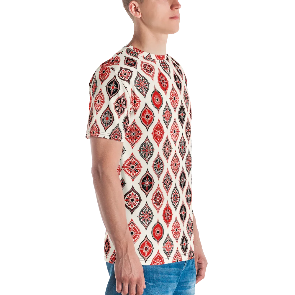 Ruby Caravan on Men's Crew Neck T-Shirt — Right