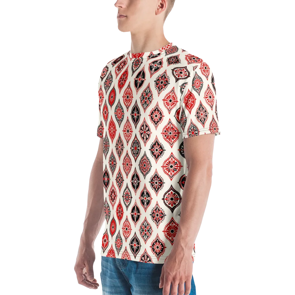 Ruby Caravan on Men's Crew Neck T-Shirt — Left