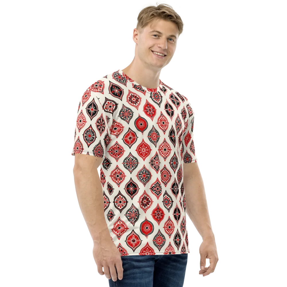 Ruby Caravan on Men's Crew Neck T-Shirt — Right