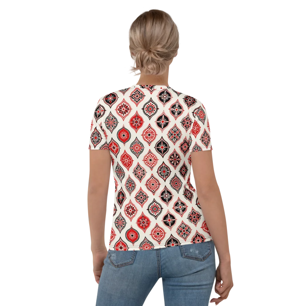 Ruby Caravan on Women's Crew Neck T-Shirt — Back