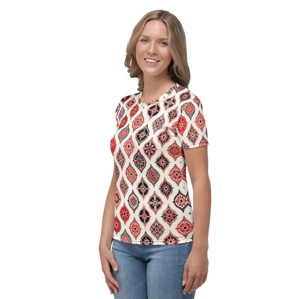 Ruby Caravan on Women's Crew Neck T-Shirt — Left