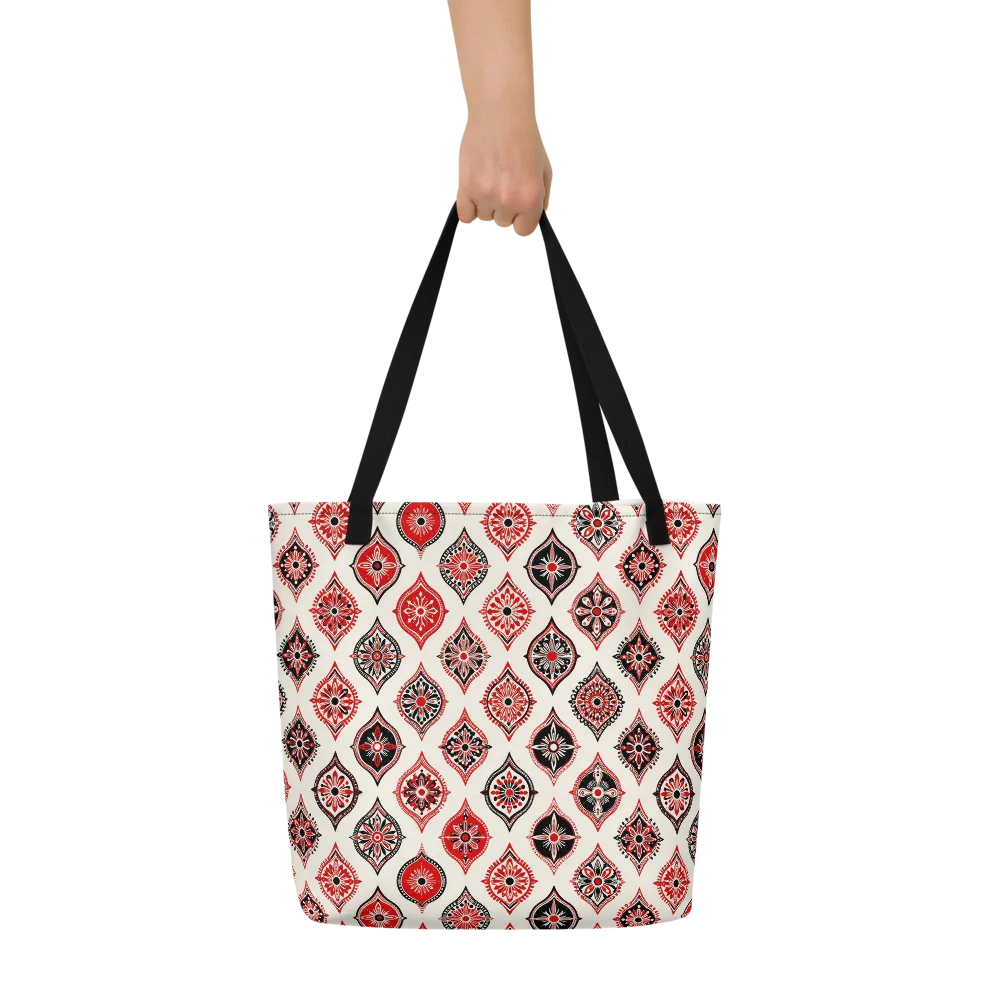 Ruby Caravan on Large Tote Bag W/ Pocket — Front