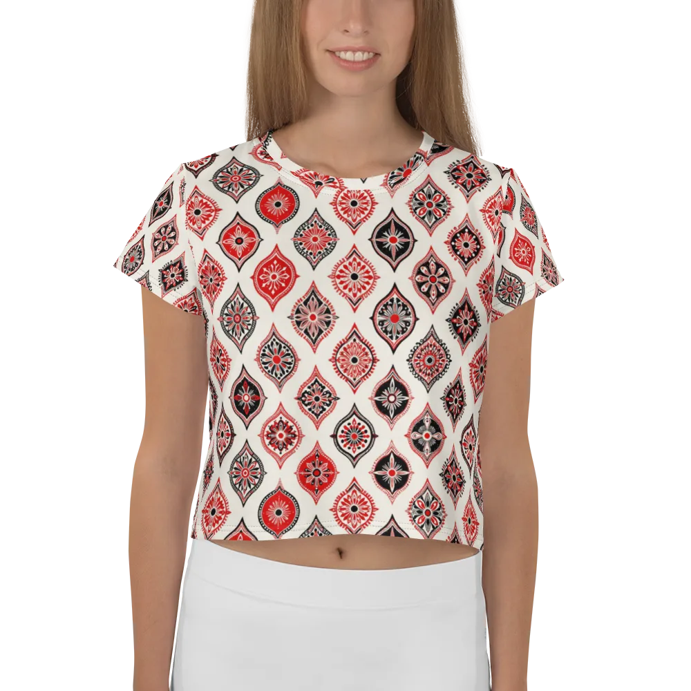 Ruby Caravan on Crop Tee — Front