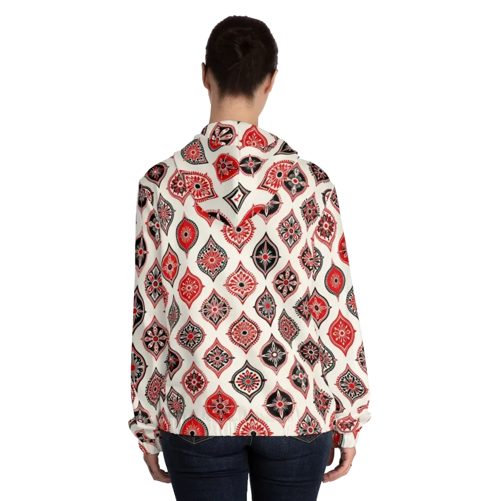 Ruby Caravan on Women's Full-Zip Hoodie — Back On Person