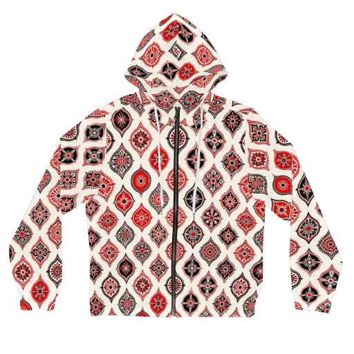 Ruby Caravan on a Women's Full-Zip Hoodie