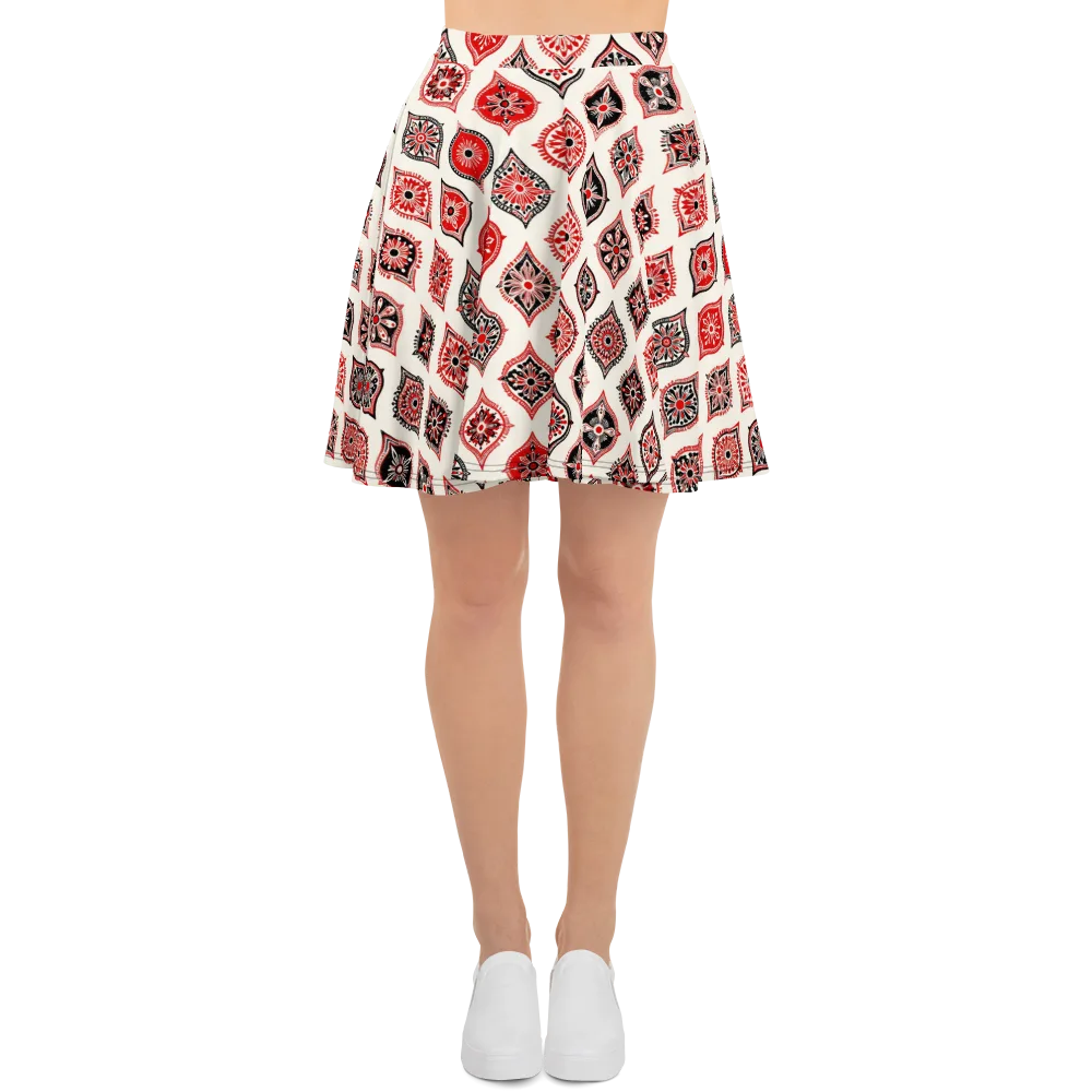 Ruby Caravan on Skater Skirt — Front