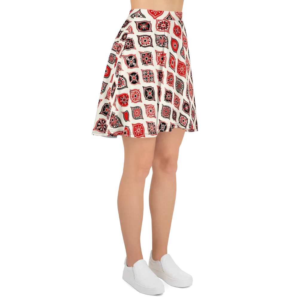 Ruby Caravan on Skater Skirt — Right