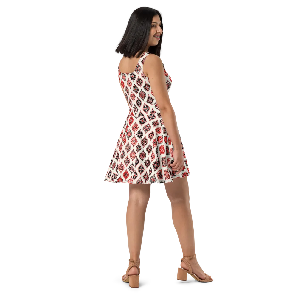Ruby Caravan on Skater Dress — Right