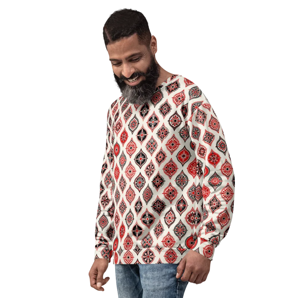 Ruby Caravan on Sweatshirt — Left Front