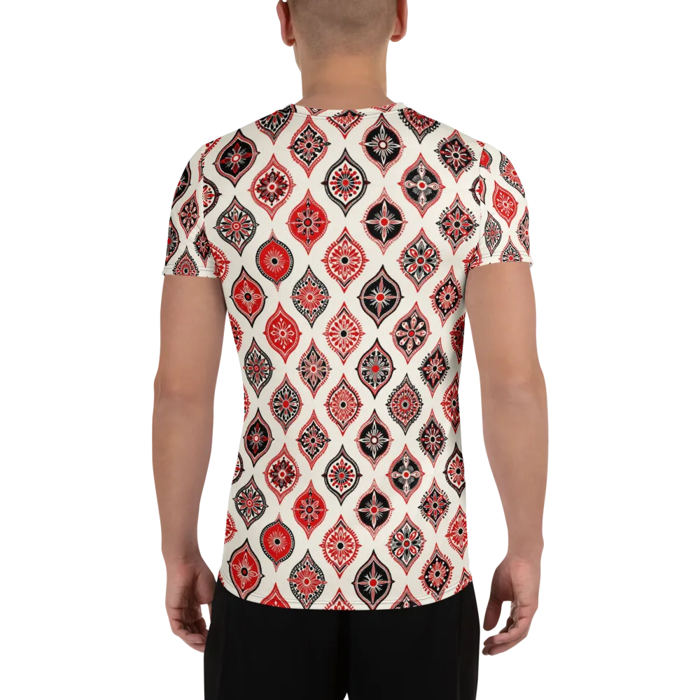 Ruby Caravan on Men's Athletic T-Shirt — Back