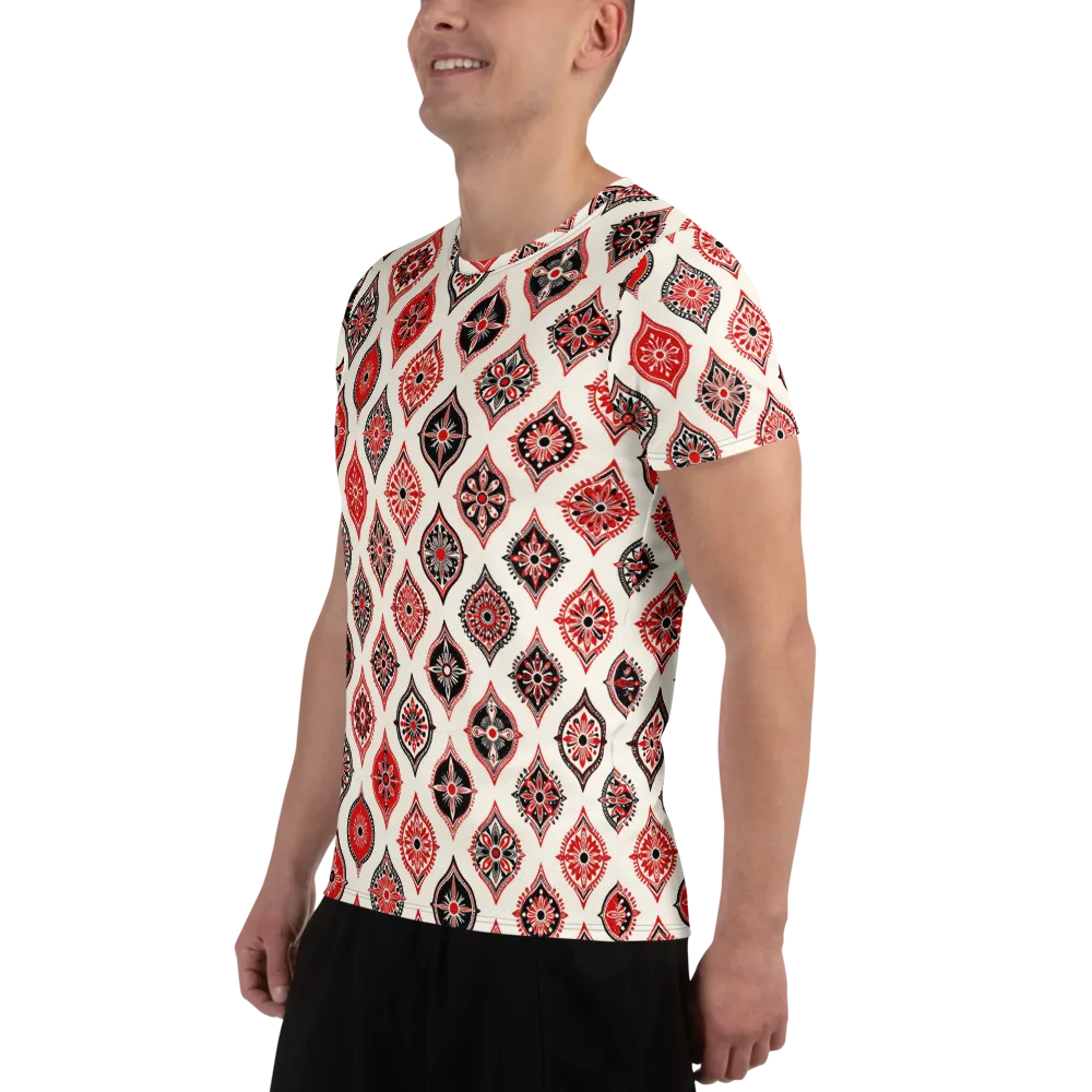 Ruby Caravan on Men's Athletic T-Shirt — Left