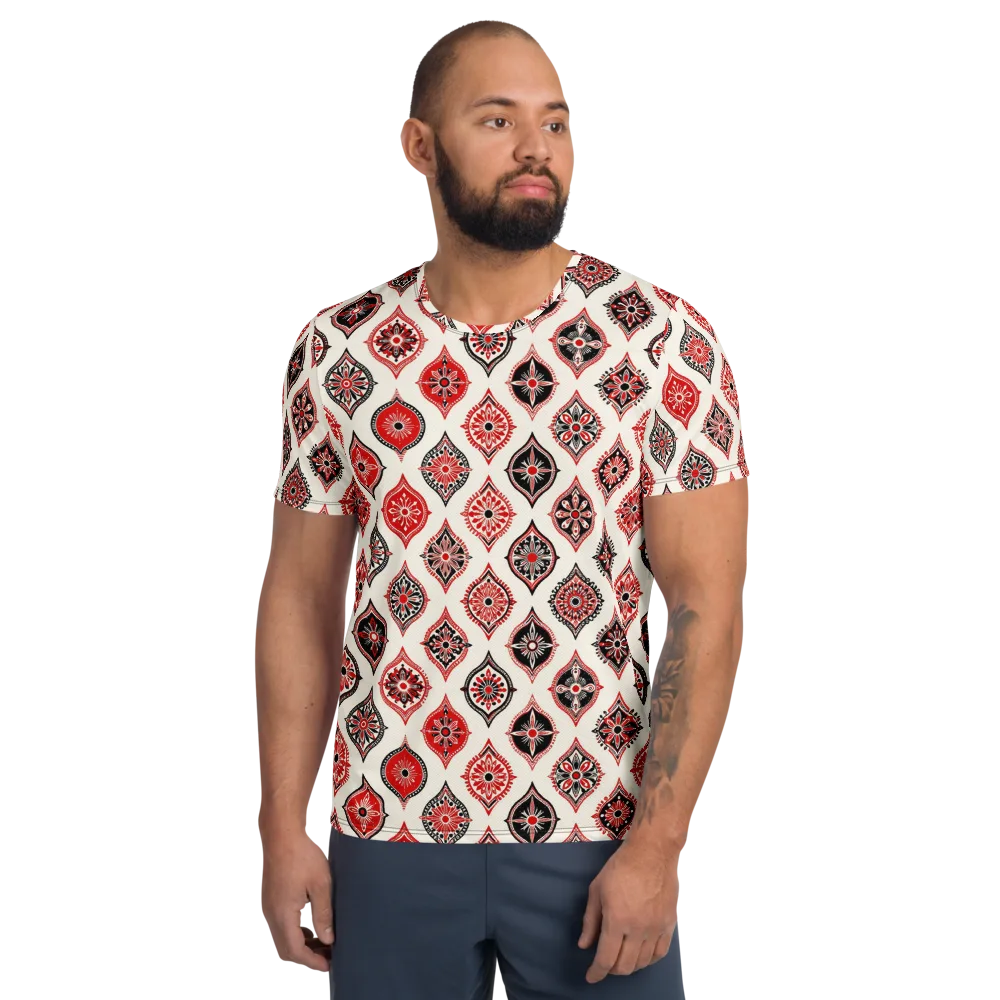 Ruby Caravan on Men's Athletic T-Shirt — Front