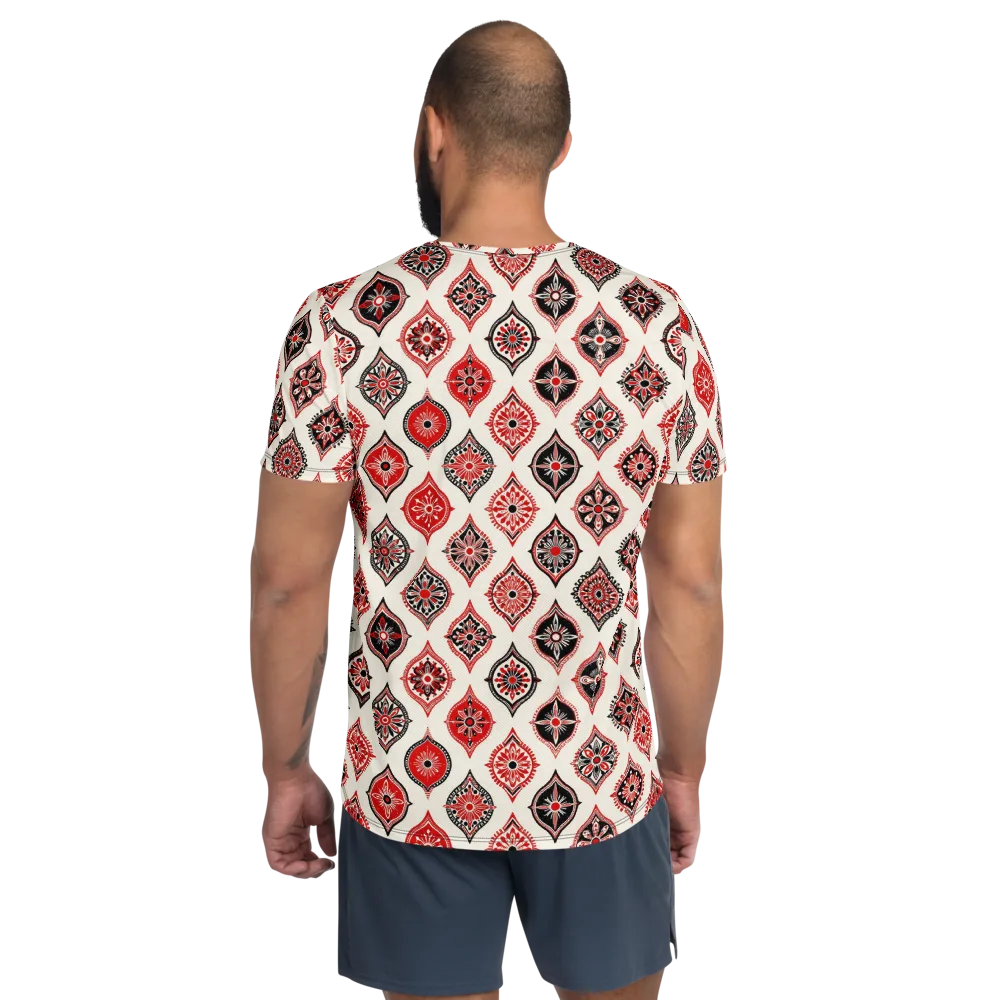 Ruby Caravan on Men's Athletic T-Shirt — Back