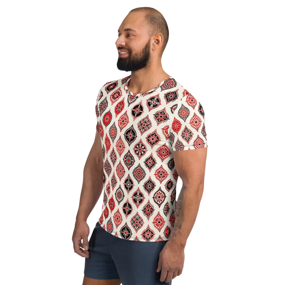 Ruby Caravan on Men's Athletic T-Shirt — Left