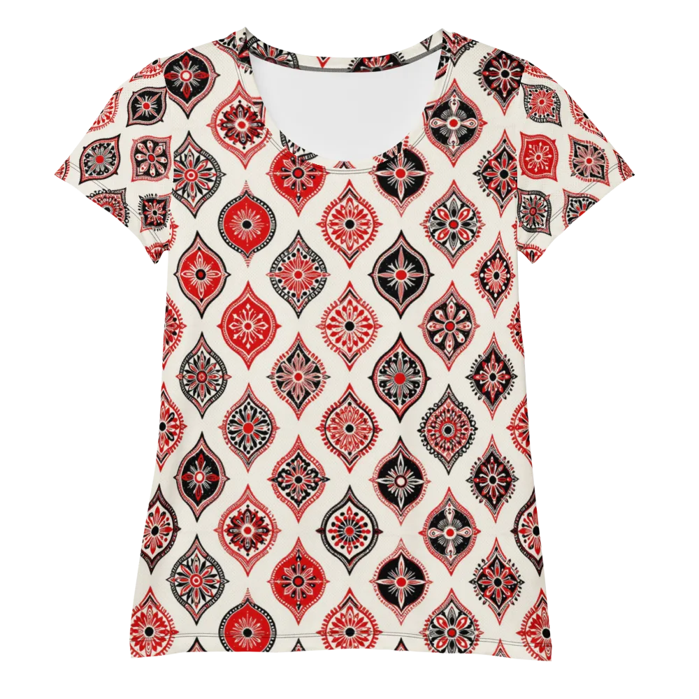 Ruby Caravan on Women's Athletic T-Shirt — Front