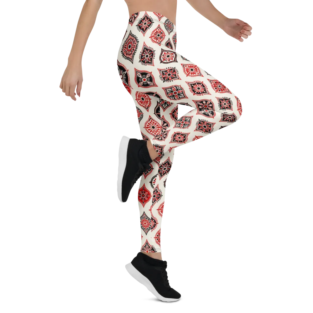 Ruby Caravan on Leggings — Right