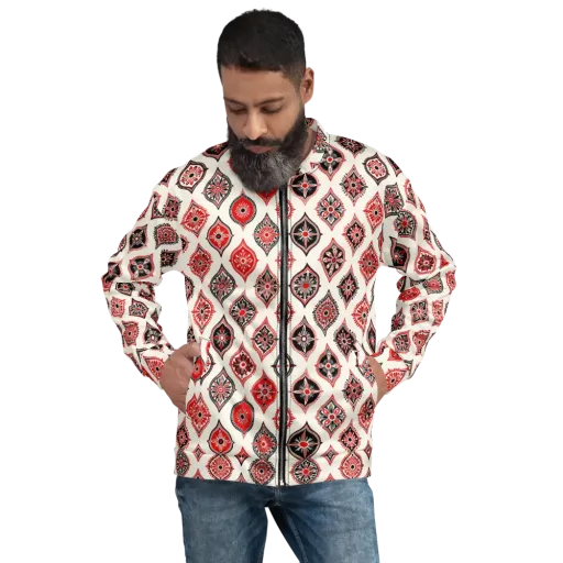 Ruby Caravan on a Bomber Jacket