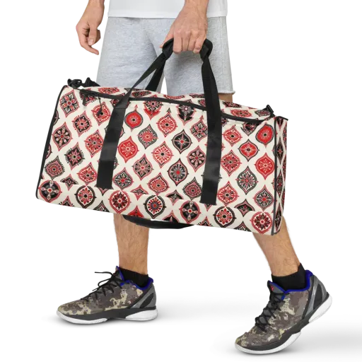 Ruby Caravan on a Duffle Bag