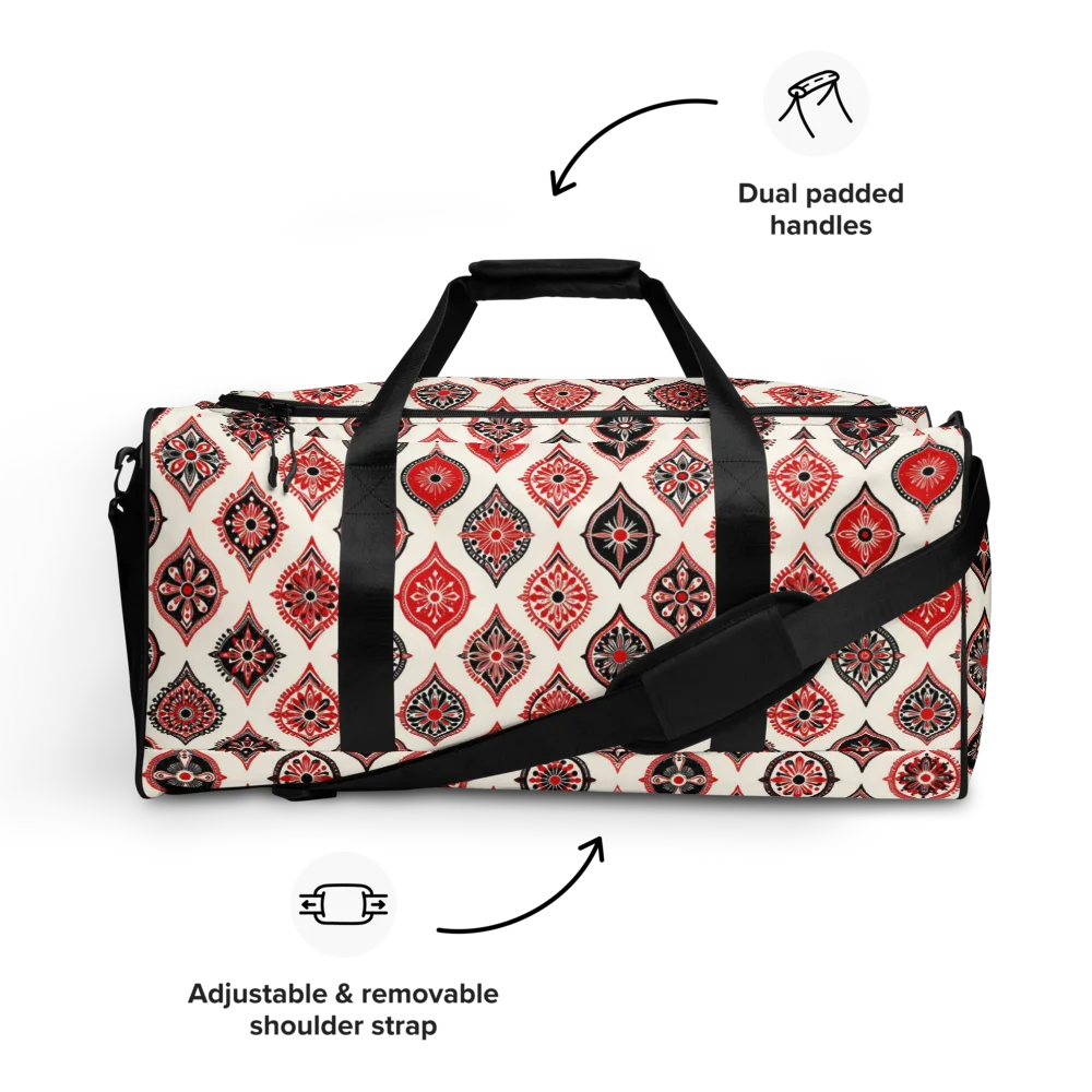 Ruby Caravan on Duffle Bag — Front