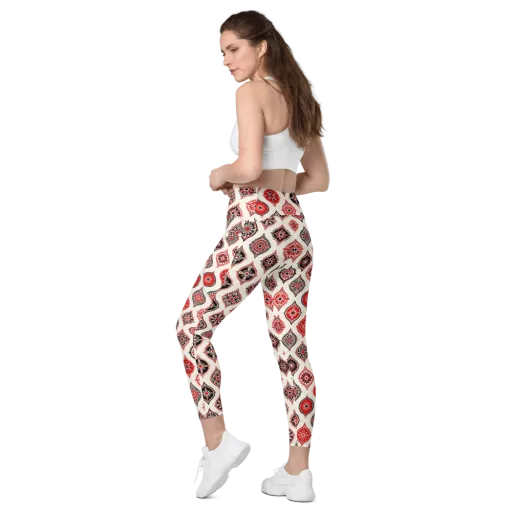 Ruby Caravan on a Leggings with Pockets