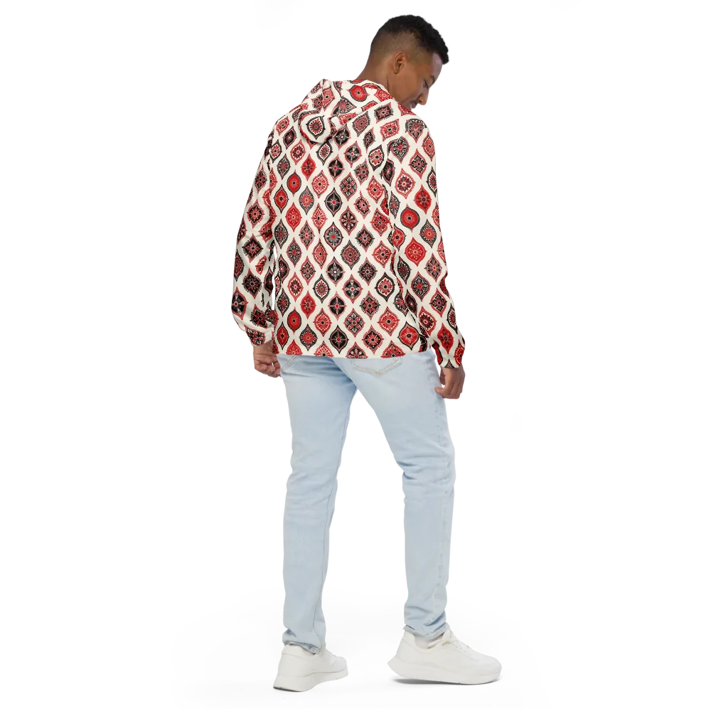 Ruby Caravan on Men's Windbreaker — Back