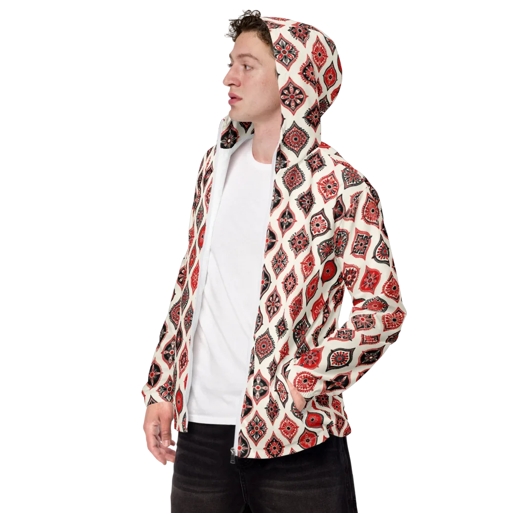 Ruby Caravan on Men's Windbreaker — Left Front