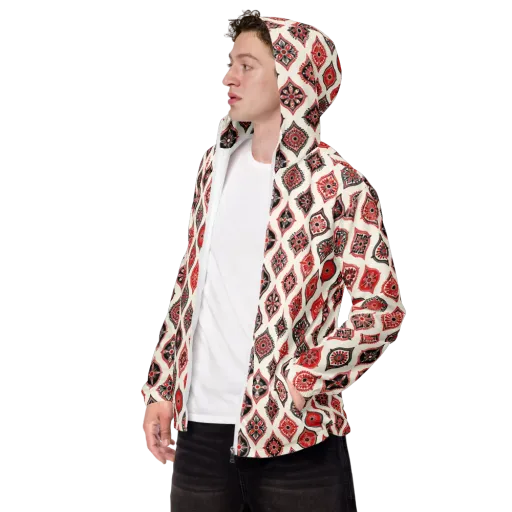 Ruby Caravan on a Men's Windbreaker