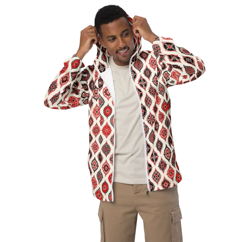 Ruby Caravan on Men's Windbreaker — Front