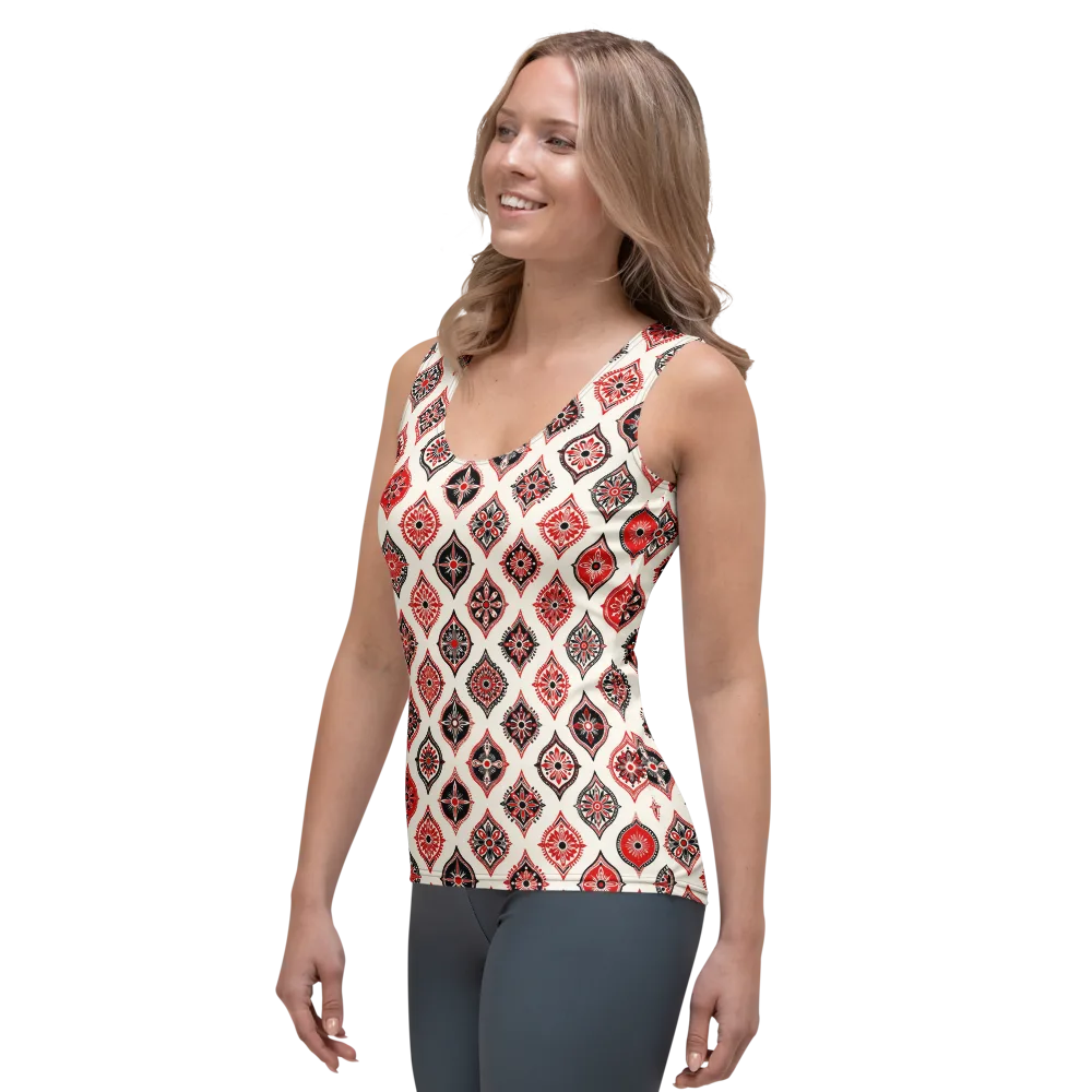 Ruby Caravan on Women's Tank Top — Left Front