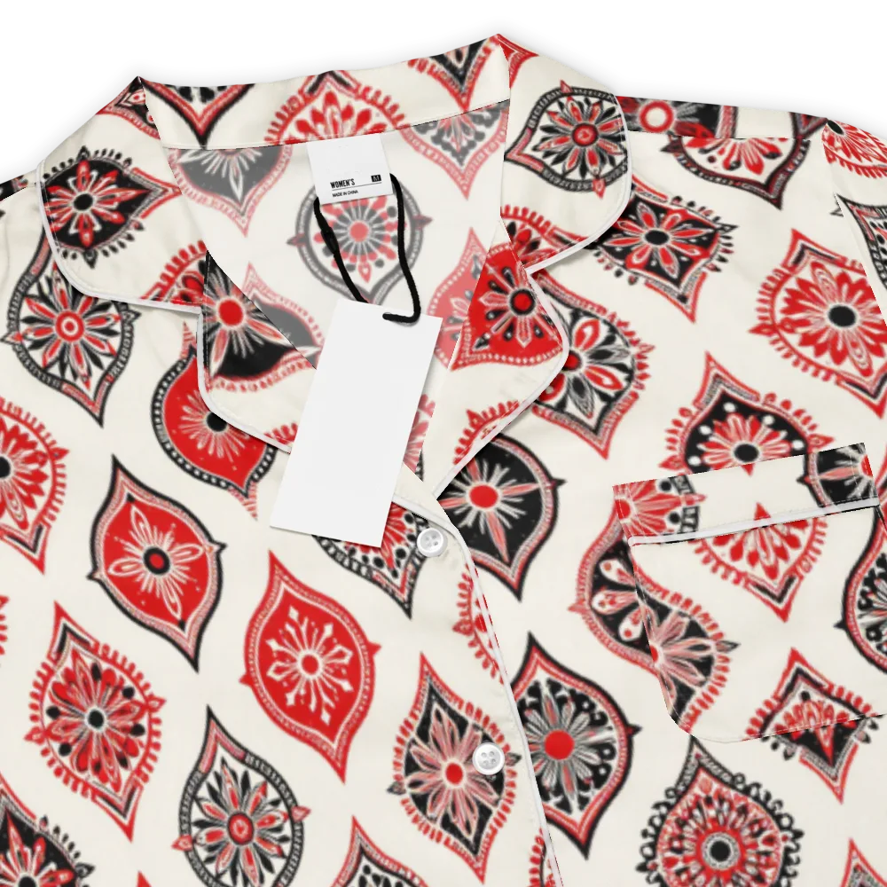 Ruby Caravan on Women's Short Sleeve Pajama Top — Product details