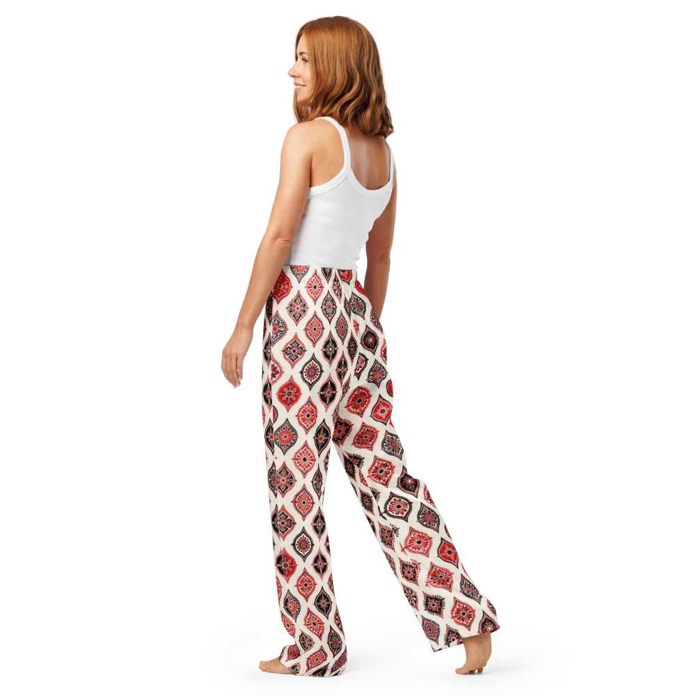 Ruby Caravan on Women's Pajama Pants — Back