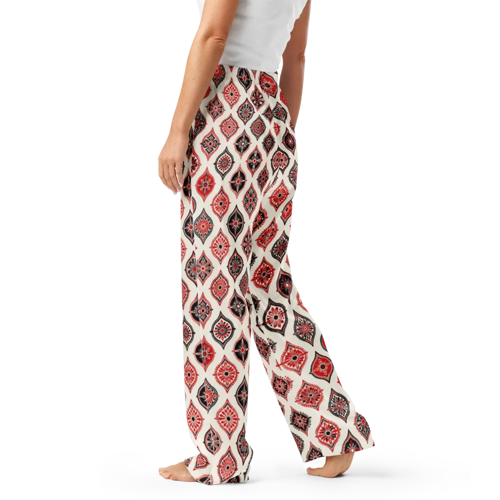 Ruby Caravan on Women's Pajama Pants — Left