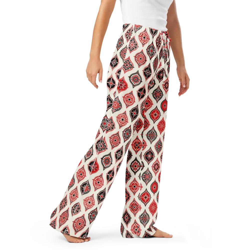 Ruby Caravan on Women's Pajama Pants — Right Front