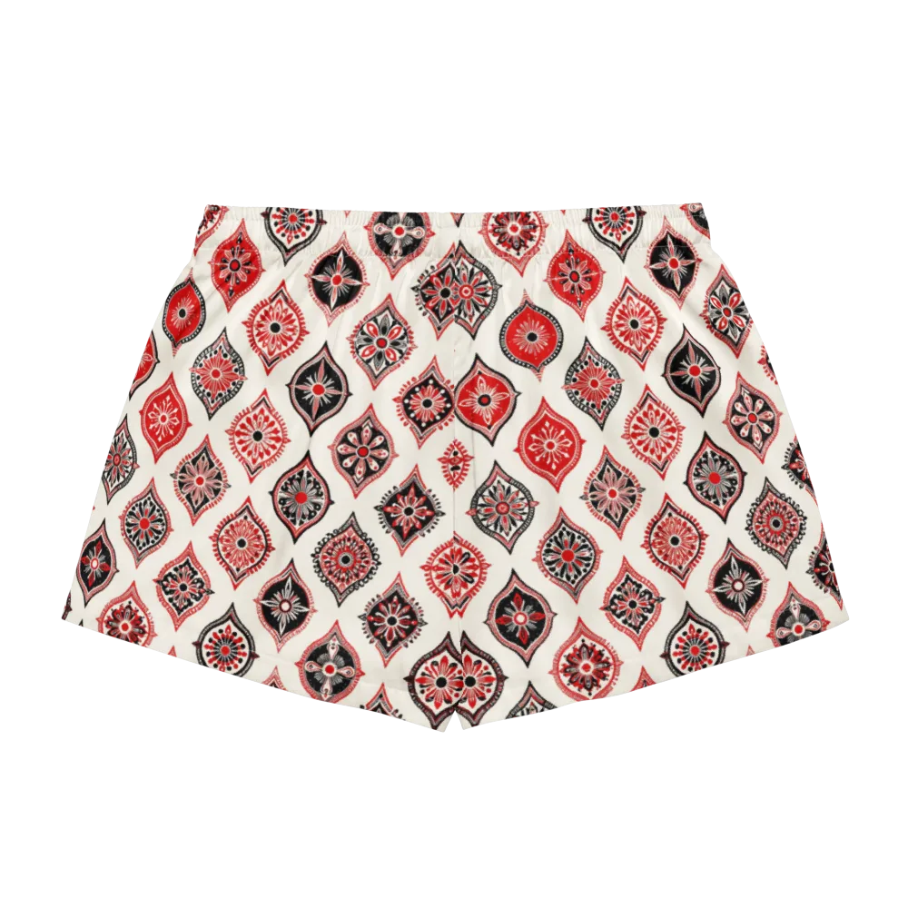 Ruby Caravan on Women's Pajama Shorts — Back